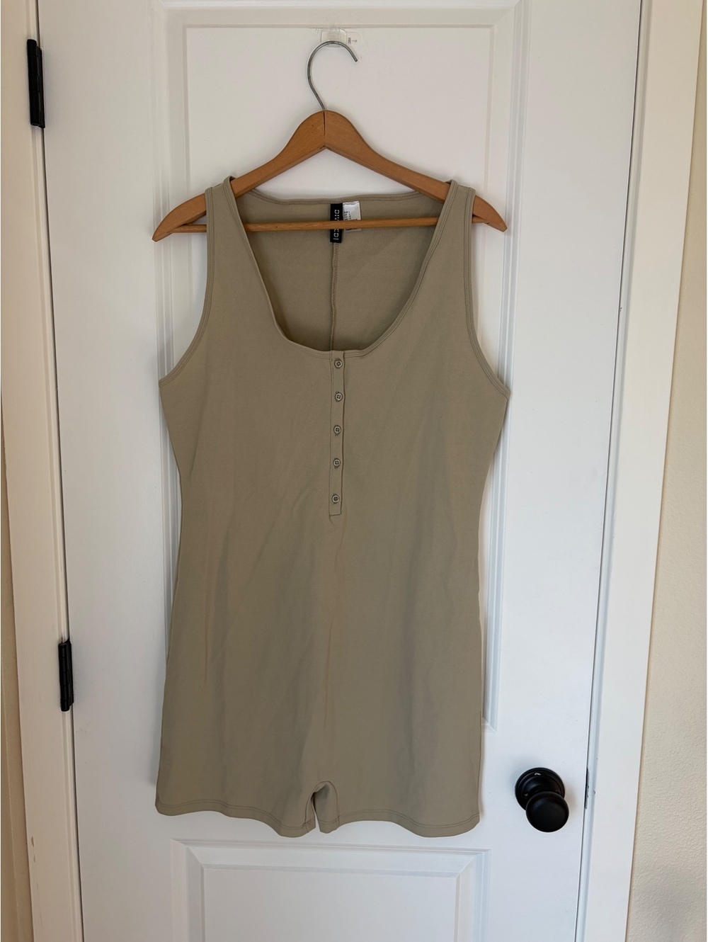 Khaki body suit romper